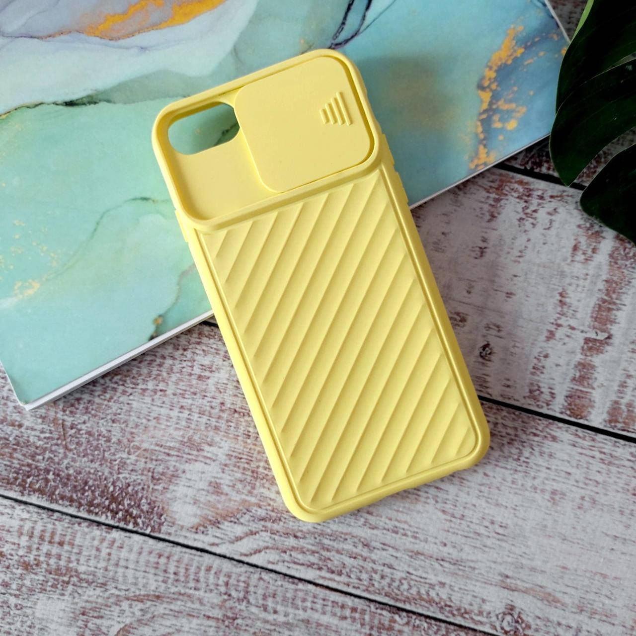 

Чехол Camshield ТПУ для Apple iPhone 7/8 со шторкой для камеры Желтый