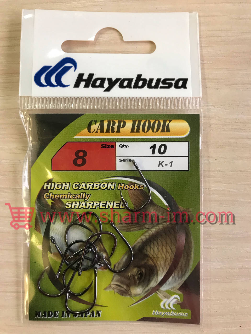 

Карповые крючки Hayabusa К-1 BN №08