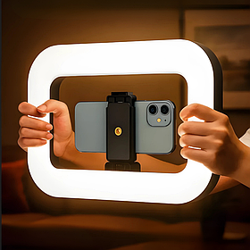 Кольцевая лампа с LED подсветкой,Риг держатель для телефона или камеры с аккумулятором 8000mAh для видеосъёмок