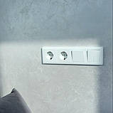 Вимикач одноклавішний - Hager Lumina Білий, фото 3