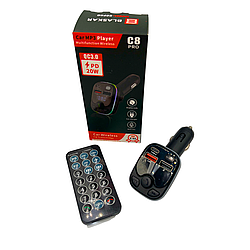 Автомобільний FM-трансмітер модулятор Blaskar C8 PRO Bluetooth MP3 зі швидкою зарядкою 3.0A PD 20W