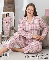 Жіноча піжама на гудзиках великих розмірів 02235