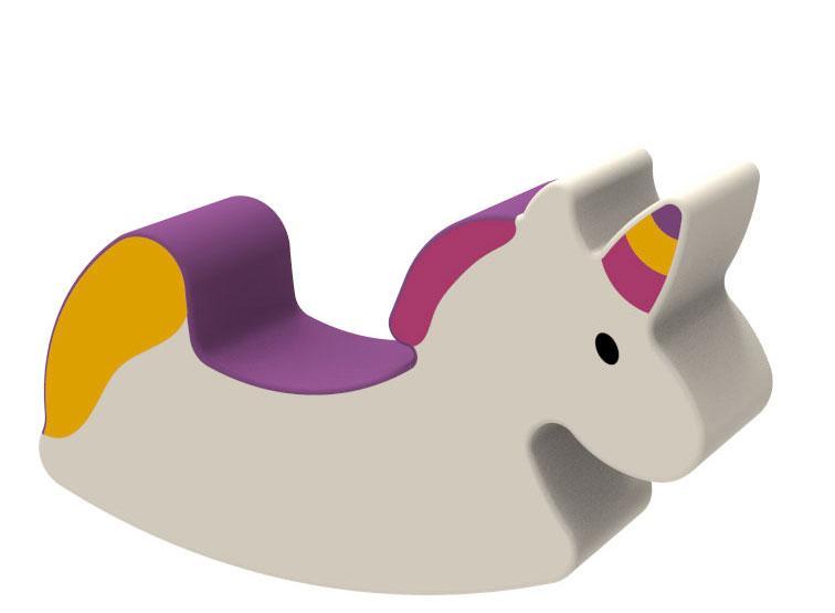 М’яка дитяча гойдалка "Єдиноріг" для дому та садка  Пуфи ігрові, фото 1