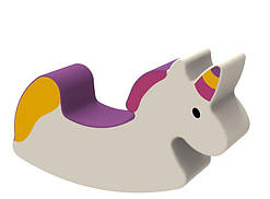 М’яка дитяча гойдалка "Єдиноріг" для дому та садка Пуфи ігрові