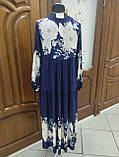 Плаття синє купон бохо, фото 2