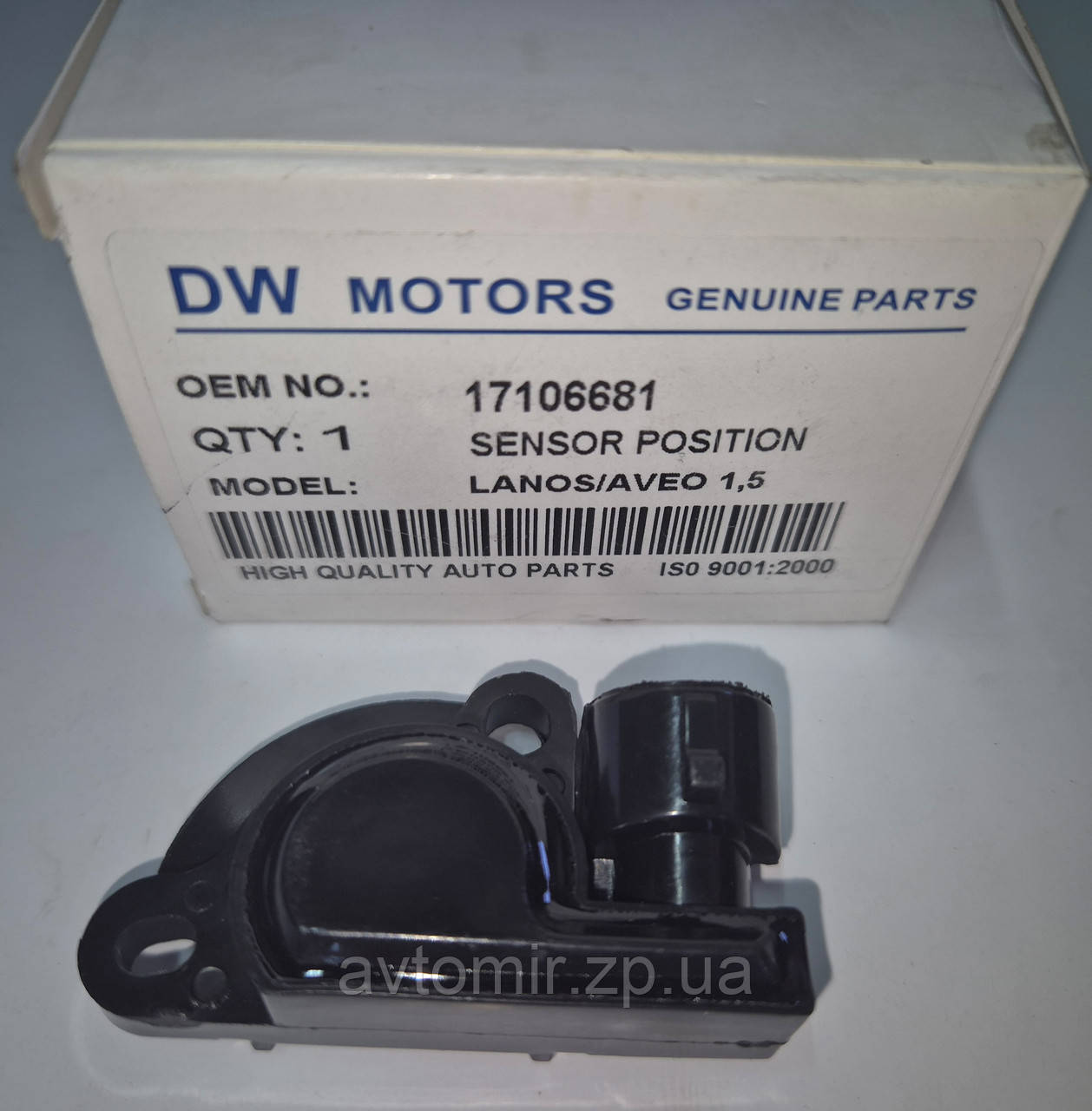 Датчик положення дросельної заслінки ДКДЗ Lanos, Ланос, Авео, Aveo DM