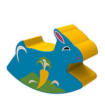 М’яка дитяча гойдалка "Зайчик" для дому та садка Пуфи ігрові