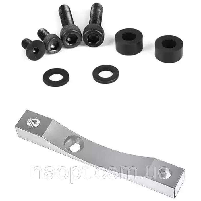 Адаптер для кріплення гальмівної машинки Xtech - Xiaomi M365 / PRO / PRO 2 / 1S / Lite, срібло, фото 1