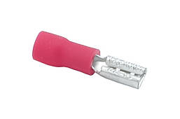 Роз'єм плоский "мама" FDD1,25-110(8) (0,5-1,5/2,8-0,8) наконечник-конектор червоний (пак.100шт)