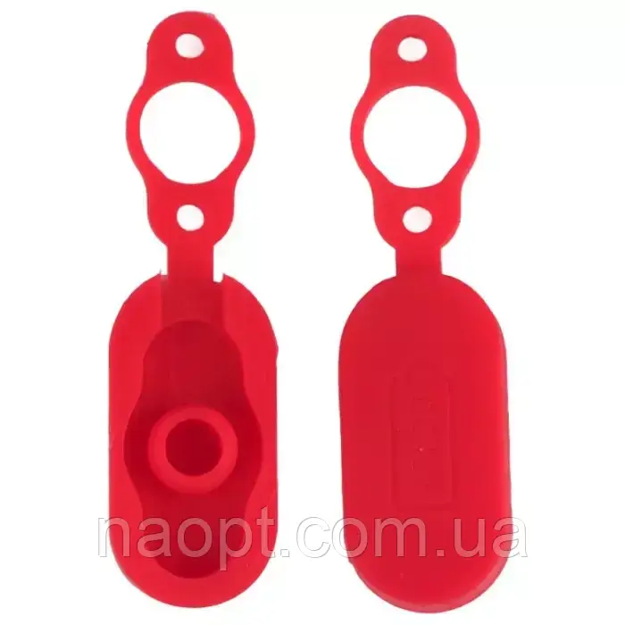 Заглушка для зарядного порту Xiaomi M365, Xiaomi M365 PRO, Xiaomi M365 PRO 2, 1S, Lite червона, фото 1