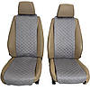Накидки універсальні чохли - майки на передні сидіння авто з алькантари, комплект 2 шт, сірі (Вузькі), фото 6