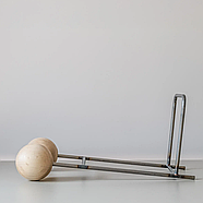 Стильна металева підставка для платівок та книг Two balls, фото 2