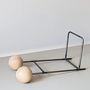 Стильна металева підставка для платівок та книг Two balls, фото 3