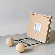 Стильна металева підставка для платівок та книг Two balls, фото 6