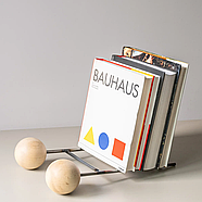 Стильна металева підставка для платівок та книг Two balls, фото 9