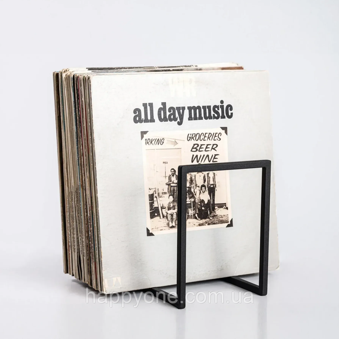 Підставка для вінілових платівок Gate (чорна), фото 1