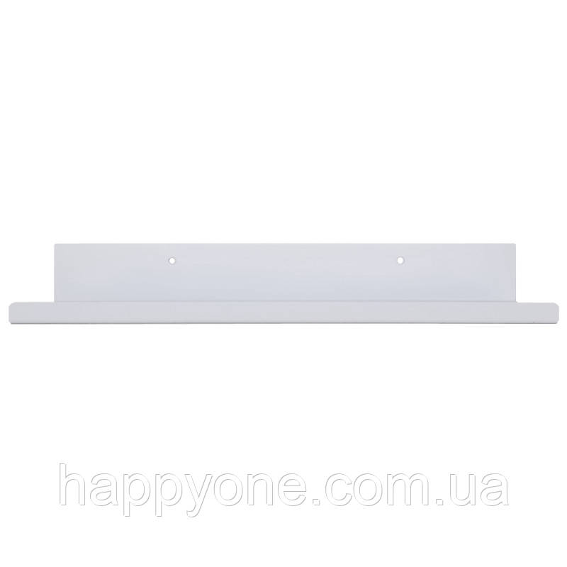 Металева настінна полиця Glozis Urban White 40 (біла), фото 1