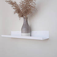 Металева настінна полиця Glozis Urban White 40 (біла), фото 3