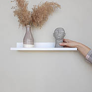 Металева настінна полиця Glozis Urban White 40 (біла), фото 4