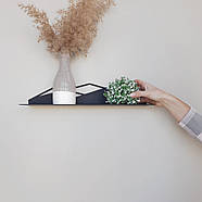 Металева настінна полиця Glozis Mountain (чорна), фото 4