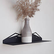 Металева настінна полиця Glozis Mountain (чорна), фото 6