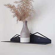 Металева настінна полиця Glozis Mountain (чорна), фото 8