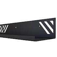 Металева настінна полиця Glozis Nord Black 60 (чорна), фото 3