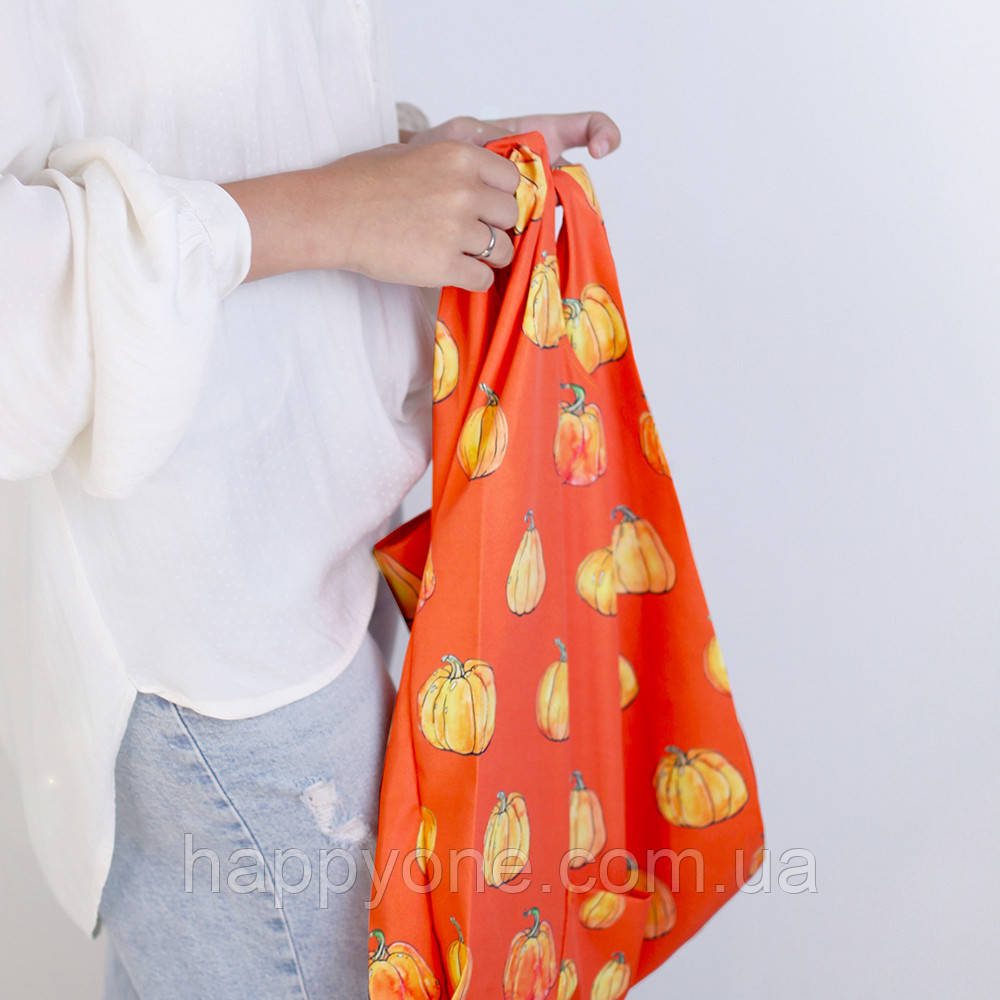 Складна сумка для покупок "Гарбузики", фото 1