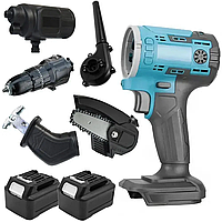 Набор аккумуляторного инструмента 5в1 со сменными насадками 2 акб с кейсом HP227