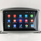 Штатна магнітола TOYOTA LAND CRUISER 2003-07-, Автомагінітола андроїд 2DIN,головний пристрій тойта крузер, фото 3
