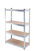 Стелаж металевий 1500х910х410 4 з МДФ полицею 3мм з підсилюючою перемичкою