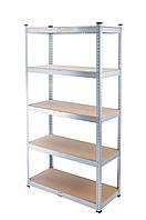 Стелаж металевий 180х90х40 5 з МДФ полицею 3мм з підсилюючою перемичкою
