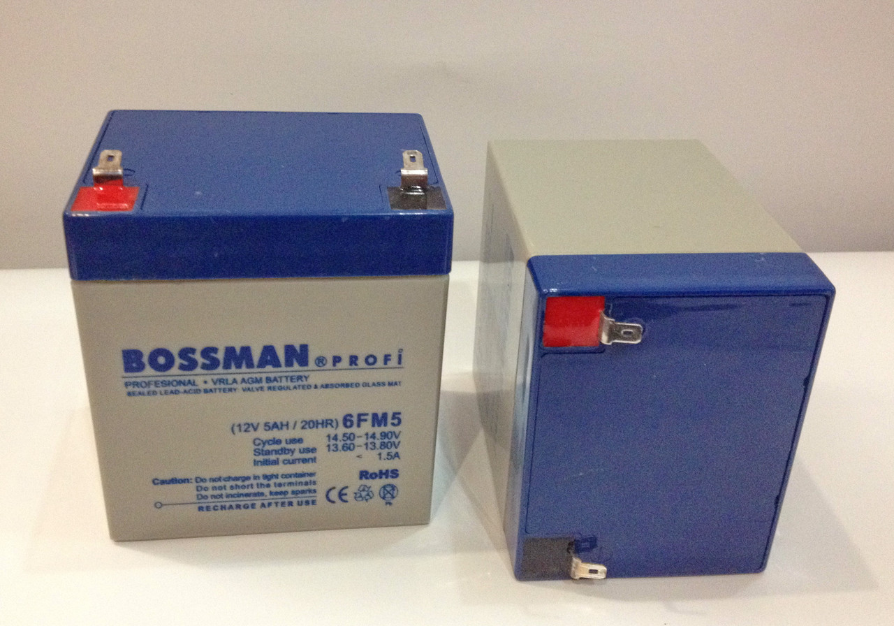 Акумулятор 12 V 5 Ah Bossman profi 6FM5 — LA1250