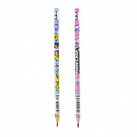 Олівець Yes ч/гр круг. з ласт. у пл. тубе, 36шт/уп "Minecraft.Spring" 2 диз. мікс 280684