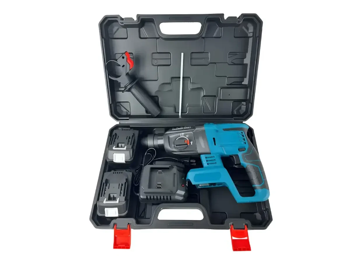 Дриль-перфоратор в кейсі 2 акб 5шт 6218, фото 1