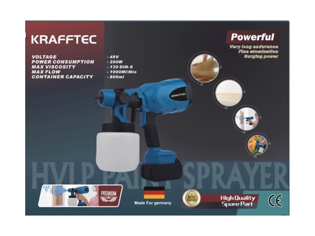 Фарборозпилювач акумуляторний KRAFFTEC 008837 12шт 6217, фото 1