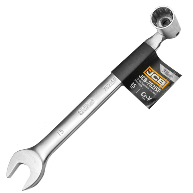 Ключ рожково-шарнірний 15 мм JCB Tools JCB-75215F