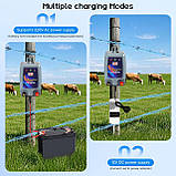 12 В, генератор для огорожі, вихідна потужність 1,5 Дж, пікова потужність 5 кВ, дальність 5 км, зарядний пристрій для огорожі, вис, фото 2