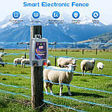 12 В, генератор для огорожі, вихідна потужність 1,5 Дж, пікова потужність 5 кВ, дальність 5 км, зарядний пристрій для огорожі, вис, фото 3