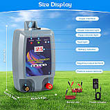 12 В, генератор для огорожі, вихідна потужність 1,5 Дж, пікова потужність 5 кВ, дальність 5 км, зарядний пристрій для огорожі, вис, фото 5