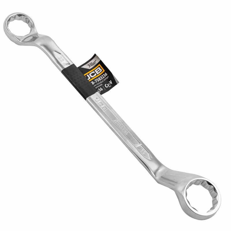 Ключ накидний 32х36 мм відігнутий на 45 градусів JCB Tools JCB-7583236