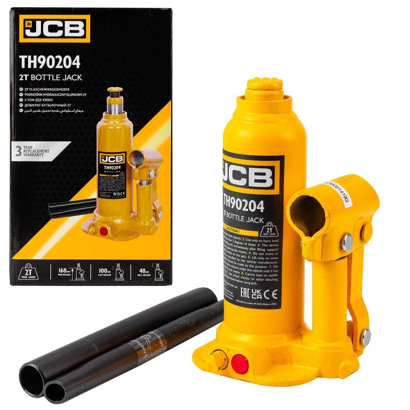 Домкрат пляшковий 2т JCB Tools JCB-TH90204