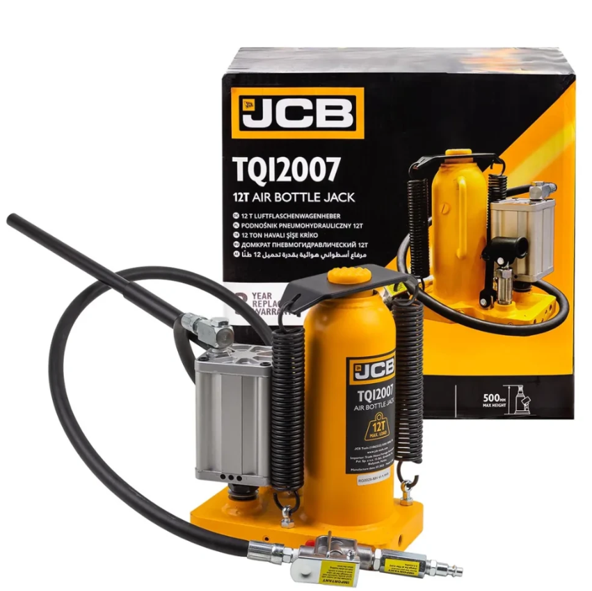 Домкрат пляшковий , пневматично-гідравлічний 12т JCB Tools JCB-TQ12007