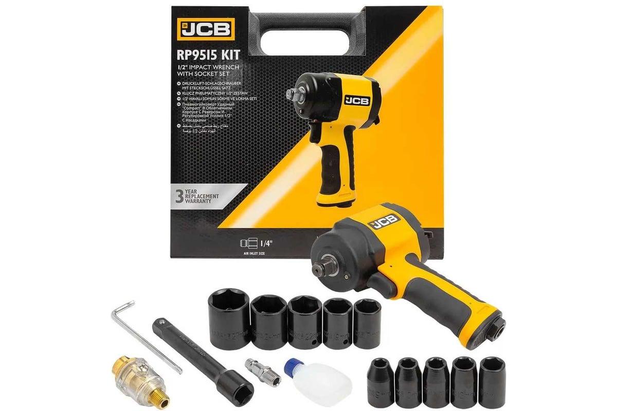 Гайковерт пневматичний ударинй 1/2" (з комплектом головок) JCB Tools JCB-RP9515 KIT