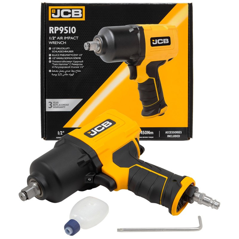 Гайковерт пневматичний 1/2" 1450 Нм JCB Tools JCB-RP9510