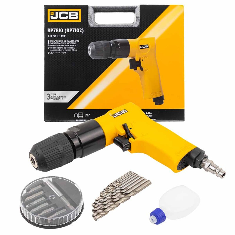 Дриль пневматичний 10 мм JCB Tools JCB-RP7810 (RP7102)