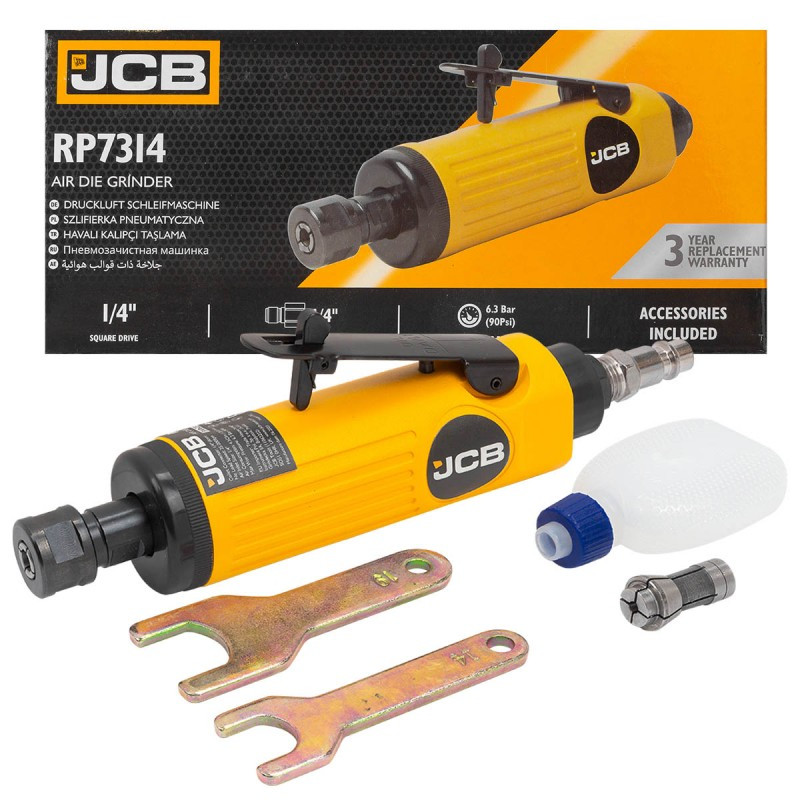Пневматична зачисна машинка 1/4" JCB Tools JCB-RP7314, фото 1
