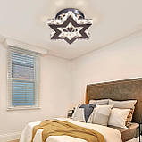 Міні-світлодіодна кришталева люстра - сучасний затемнений стельовий світильник з дистанційним керуванням - Маленька зіркова люстра, фото 3