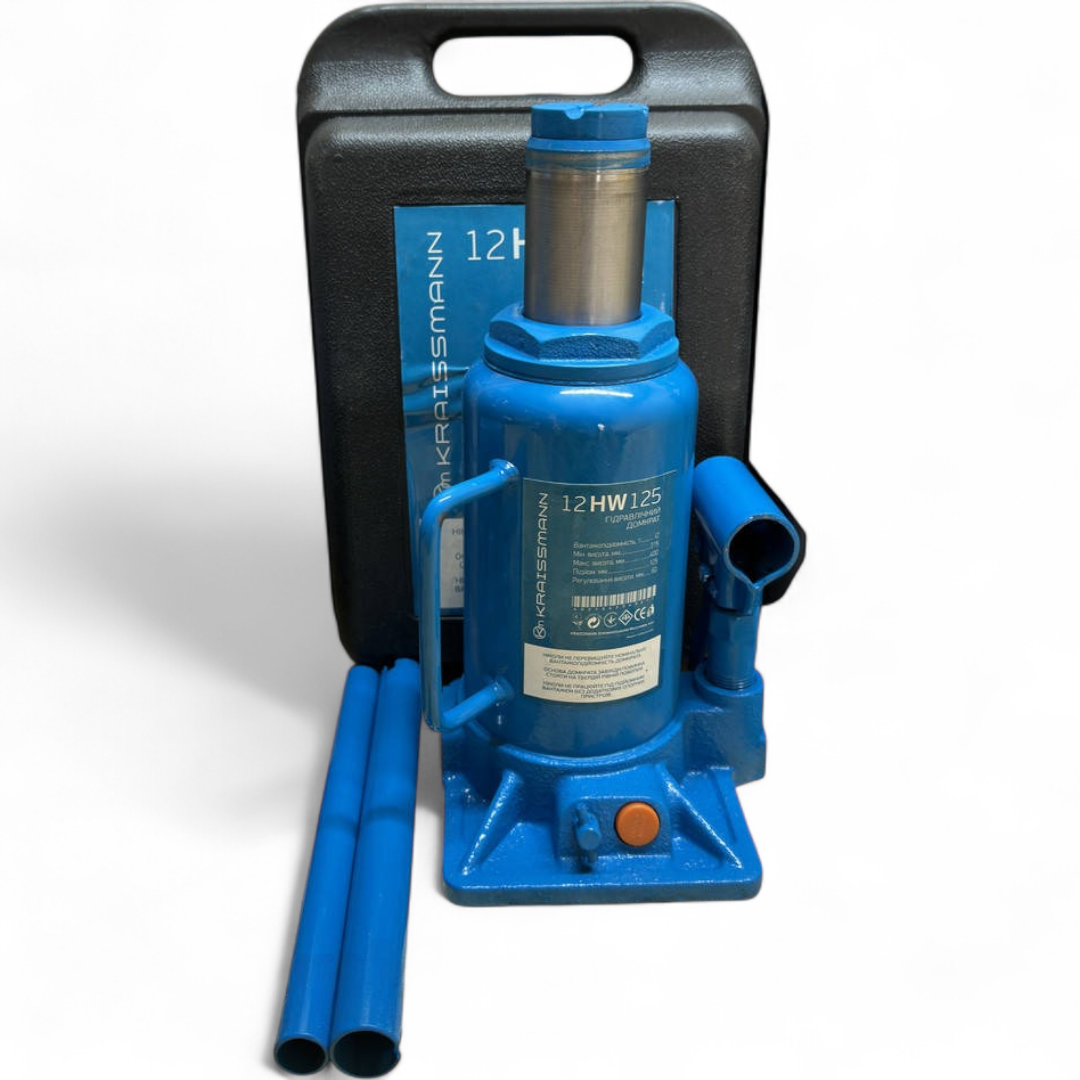 Гідравлічний домкрат KRAISSMANN 12 HW 125 (12т, КЕЙС, НІМЕЧЧИНА)