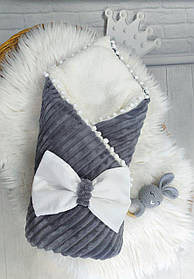 Зимовий конверт на виписку конверт-ковдра трансформер зі знімним наповнювачем